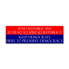 Republicy in Iraq Sticker (Bumper)