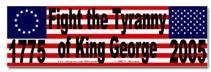 Bush Tyranny Sticker (Bumper)