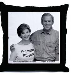 I'm with Stupid ThrowPillow