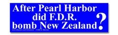 Bush Pearl Harbor Sticker (Bumper)
