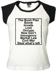 Bush Iraq War Plan CapSleeveT