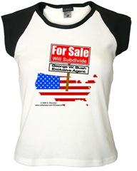 America For Sale CapSleeveT